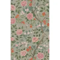Boråstapeter Vliesbehang 5729 - Orangeri - Botanisch Groen - 49cm x 10.05m