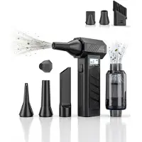 ProTrue Air duster 130.000 RPM - met Handstofzuiger - Kruimeldief Snoerloos - Auto Stofzuiger - Turbo Fan - Perslucht computer - Luchtblazer op accu
