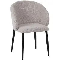 Label51 Yuki Eetkamerstoel - Naturel - Stof - Taupe Metalen Frame - Stoel - Normale eetkamerstoel