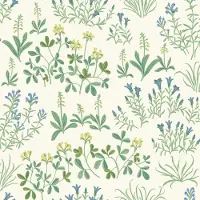 Boråstapeter Vliesbehang 5803 - Nordic Folks - Botanisch Wit - 53cm x 10.05m