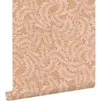 ESTAhome behang bladeren terracotta - 50 x 900 cm - 131140