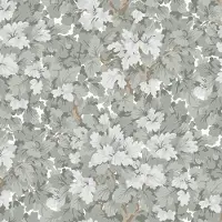 Duro Vliesbehang 524-01 - Gammalsvenska klassiker - Botanisch Grijs - 53cm x 10.05m