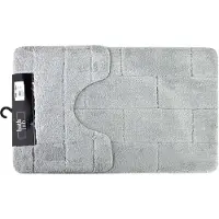 Mondex badmat polyester ZAC Komplet 50x37 50x80 lichtgrijs set