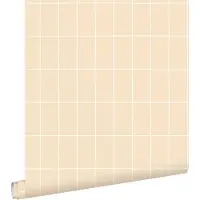 ESTAhome behang kleine tegeltjes pastel geel - 50 x 900 cm - 131787