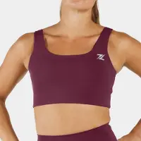 ZEUZ Dames Sport BH Longline – Medium Support Fitness - Paars - XS