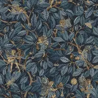 Boråstapeter Vliesbehang 8142 - Fairyland - Botanisch Turquoise - 53cm x 10.05m