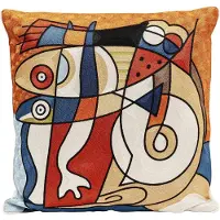 Kare design Kussen Art Line Shapes