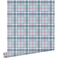 ESTAhome behang ruiten blauw - 50 x 900 cm - 132025