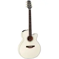 Takamine GN37CE-PW Pearl White elektrisch-akoestische westerngitaar met koffer