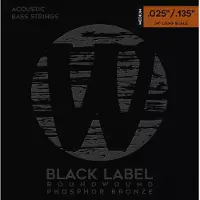 Warwick Black Label 36302 LOS Acoustic Phosphor Bronze 25-135 snarenset voor 6-snarige akoestische bas