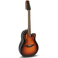 Ovation 2758AX-NEB-G Standard Elite Deep Contour Cutaway New England Burst 12-snarige elektrisch-akoestische gitaar