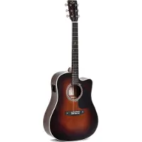 Sigma guitars DTC-1E Sunburst Gloss elektrisch-akoestische westerngitaar