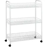 Tomado Metaltex - Bergkast Grande 3 verdiepingen - 63x34x86 cm - Silver
