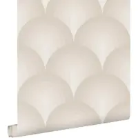 ESTAhome behang 3D-motief warm grijs - 50 x 900 cm - 131118