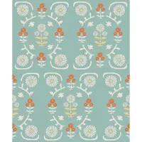 Boråstapeter Vliesbehang 5821 - Nordic Folks - Bloemen Blauw - 53cm x 10.05m