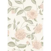 Boråstapeter Vliesbehang 5718 - Orangeri - Botanisch Roze - 53cm x 10.05m