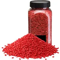 Home & Styling decoratie stenen/granulaat - 5x - 650ml - rood - hobby steentjes