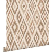 ESTAhome behang ruiten taupe - 50 x 900 cm - 131839