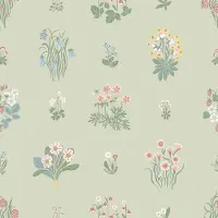 Boråstapeter Vliesbehang 6950 - Österlen - Botanisch Groen - 53cm x 10.05m