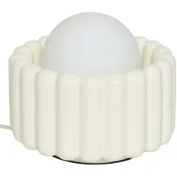 Atmosphera Lotta Wandlamp - Glas - Incl. lamp - Ø23xH20cm - Crème