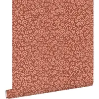 ESTAhome behang bloemetjes terracotta - 50 x 900 cm - 131671