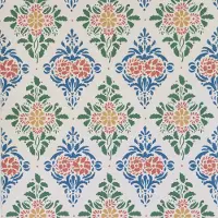 Duro Vliesbehang 038-18 - Gammalsvenska Papper - Bloemen Wit - 53cm x 10.05m