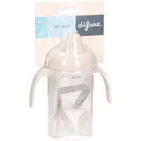 Difrax Lekvrije drinkbeker met tuit - Soepele tuit - 250 ml 1 St Babyfles
