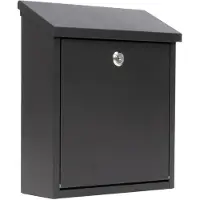 PRACTO Garden B150A Amsterdam wandbrievenbus met slot zwart