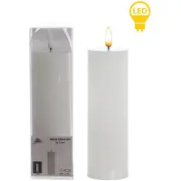 Mondex IDALIA LED Cilinderkaars Wit 5x18cm - Veilig & Bol