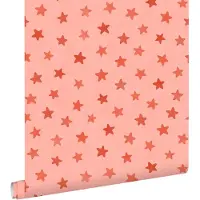 ESTAhome behang sterretjes roze en rood - 50 x 900 cm - 131710