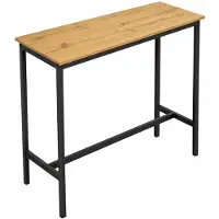 Begryf - Bartafel - eikenkleur - zwart frame - 100x40x90 cm