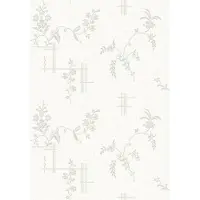 Boråstapeter Vliesbehang 4549 - Anno - Botanisch Wit - 53cm x 10.05m