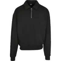 Urban Classics Sweatshirt 'Collar Crew' zwart