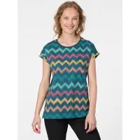 Ragwear Shirt Diona groen streep print KM - maat M