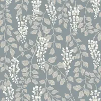 Boråstapeter Vliesbehang 5711 - Orangeri - Hotel Chique Blauw - 53cm x 10.05m