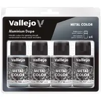 Vallejo Metal Color Set: Aluminium Dope (Vallejo)