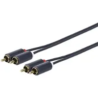 VivoLink PRORCARCA1 audio kabel 1 m 2 x RCA Zwart