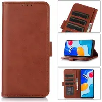 Mobigear Telefoonhoesje geschikt voor Nokia C22 Hoesje | Wallet Bookcase Portemonnee | Pasjeshouder voor 3 Pasjes | Telefoonhoesje voor Pinpas / OV Kaart / Rijbewijs - Bruin