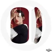 MANIACASE Draadloze muis - Blackpink - Kim Jennie - Rood - USB wifi - Compatibel met Mac en PC