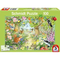 Schmidt - Legpuzzel - Dieren in het bos - 100 stukjes - Kinderen - vanaf 6 jaar