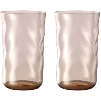 Paveau Swirl Silt - Longdrinkglazen (460 ml) - Set van 2 - Mondgeblazen Borosilicaatglas