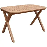 Sweeek - Verlengbare tuintafel van acaciahout voor 4-6 plaatsen 120/180cm - tanzo