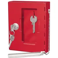 Wedo Emergency Sleutelkast 1 haak Cilinderslot 102 50102X Rood