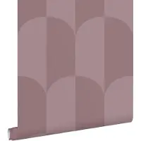 ESTAhome behang art deco bogen paars - 50 x 900 cm - 131237