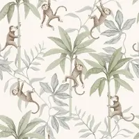 Boråstapeter Vliesbehang 6936 - Newbie2 - Botanisch Wit - 53cm x 10.05m