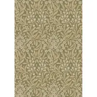 Boråstapeter Vliesbehang 4183 - Alla Tiders Hus - Botanisch Groen - 53cm x 10.05m