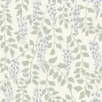 Boråstapeter Vliesbehang 5707 - Orangeri - Botanisch Blauw - 53cm x 10.05m