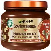 Garnier 1+1 Gratis: Loving Blends Honing Goud Haarmasker 340 Ml