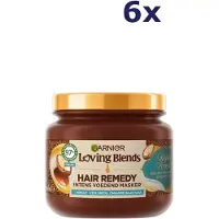 Garnier Loving Blends Rijke Argan Hair Remedy Haarmasker Voordeelverpakking - Intens Voedend Masker Voor Zeer Droog, Onhandelbaar Haar - 6 x 340ml