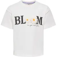 ONLY KIDS MINI T-shirt wit Meisjes Katoen Ronde hals Printopdruk - maat 122